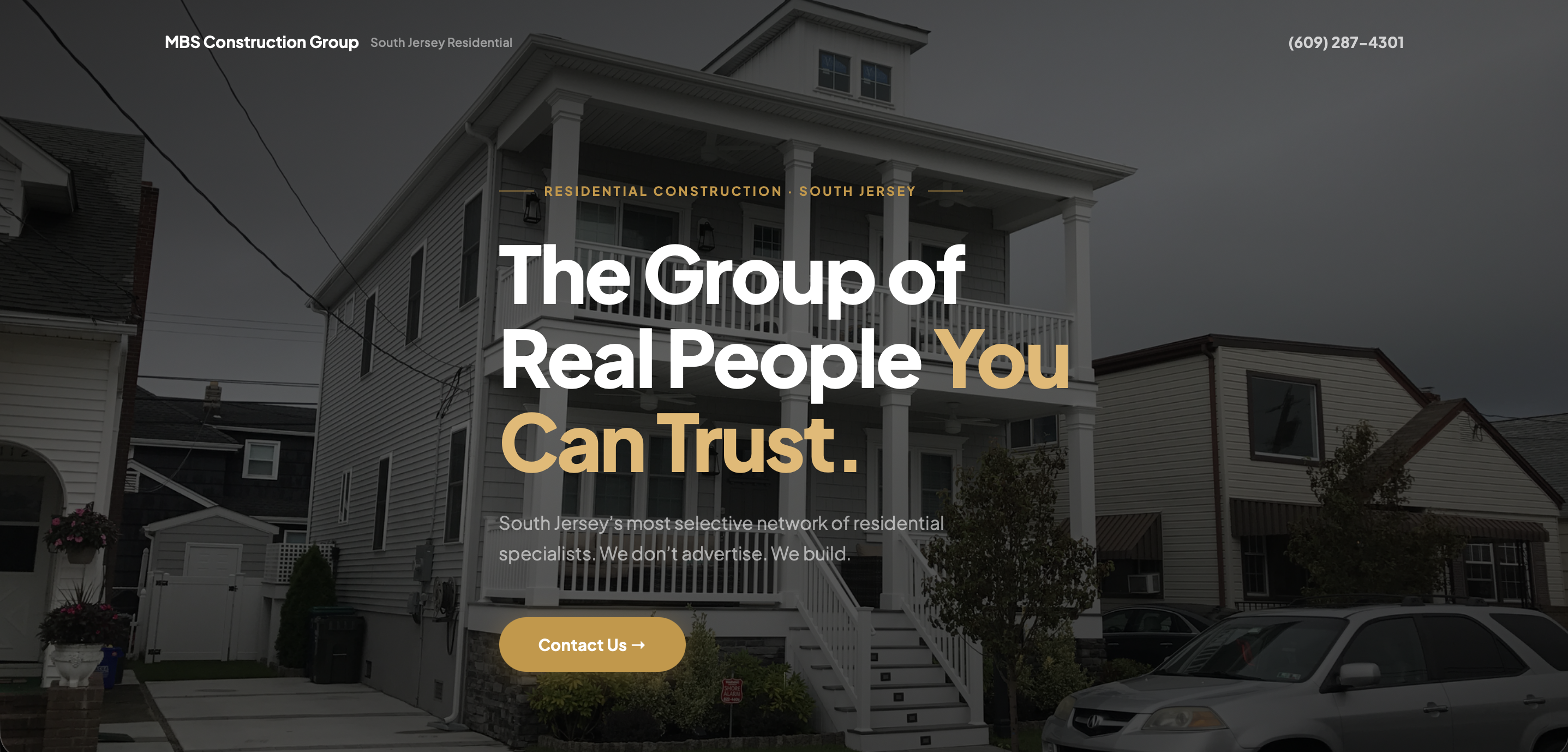 MBS Construction Group website